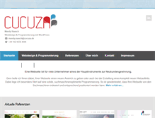 Tablet Screenshot of cucuza.de